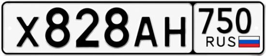 Гос номер Х828АН 750