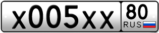 Покупка гос номера X005XX80
