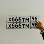 Красивый гос номер Х666ТМ 96