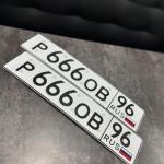 Красивый гос номер Р666ОВ 96